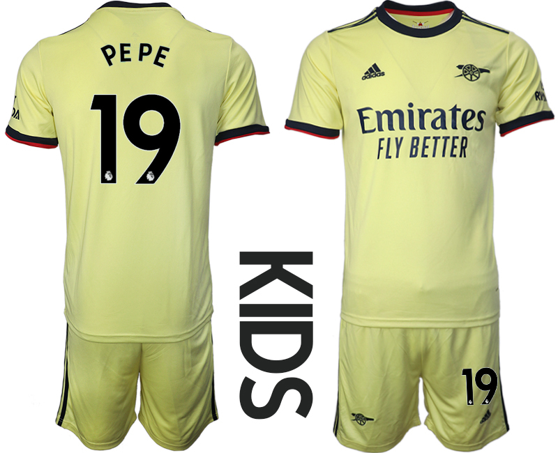 Youth 2021-2022 Club Arsenal away green #19 Soccer Jersey